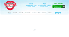 Desktop Screenshot of pickeringorthodontics.com